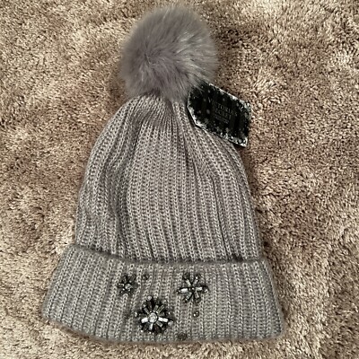 Victoria\'s Secret Snowflake Sparkle Pom Pom Beanie Victoria main image 4