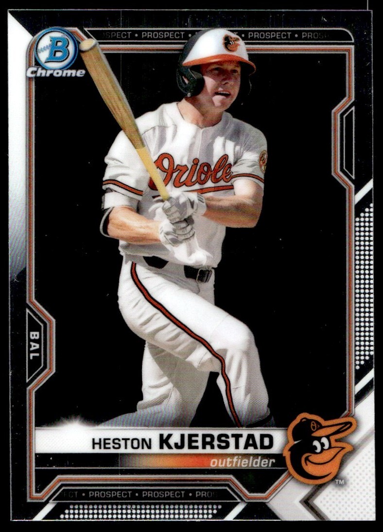 2021 Bowman Chrome Heston Kjerstad G25 Baltimore Orioles