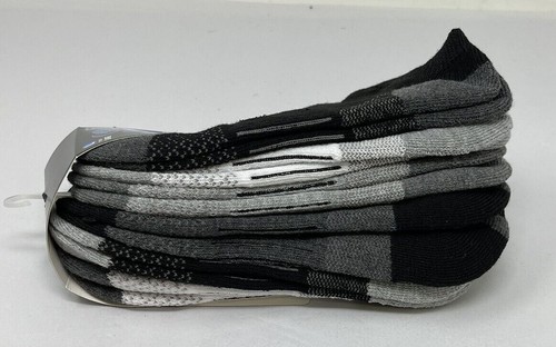 Youth L Shoe Size 2-6 Game Sport No Show 6pk Athletic/Everyday Black White NWT - Picture 5 of 5