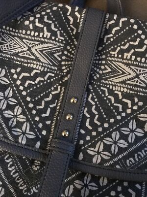Crown Vintage Blue Boho Backpack Purse | DSW Tribal Print Convertible Crossbody Crown Vintage | Bags | Crown Vintage Blue Boho Backpack  main image 4