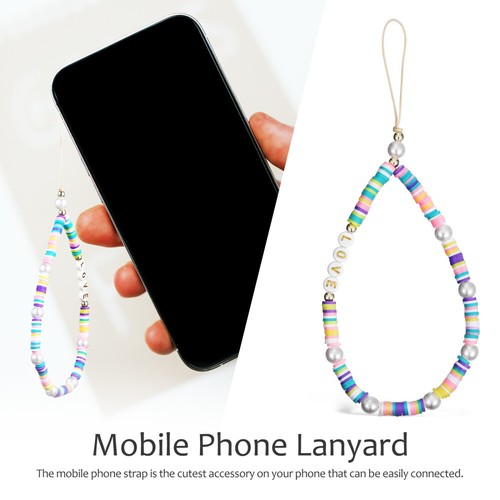 2 Pcs Mobile Phone Straps Baby Beaded Lanyard Pendant Decoration - 第 5/11 張圖片