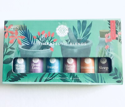 Woolzies Therapeutic Blends Set Of 100% Essential Oil Blends, Pack Of 6, 10ml Ea