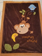 Koala Baby Brown Plush Sherpa Baby Blanket Monkey Around Babies R Us Y2k