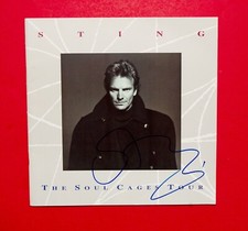 STING - Signed Tour Program - THE SOUL CAGES - IN PERSON The Police