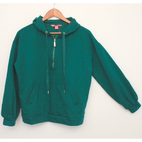 Lilly Pulitzer Suri Hoodie Women's Half Zip Green Small - Picture 3 of 8
