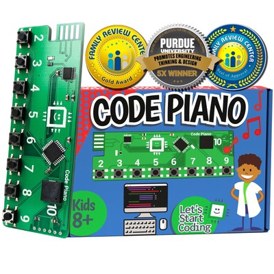 Code Piano STEM Coding Toy for Kids 8-12+ and Teens. Learn Real C++ Coding Sk...