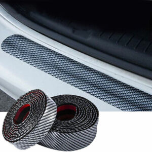 Carbon Fiber Rubber Car Edge Guard Strip Auto Door Sill Protector Cover Decal
