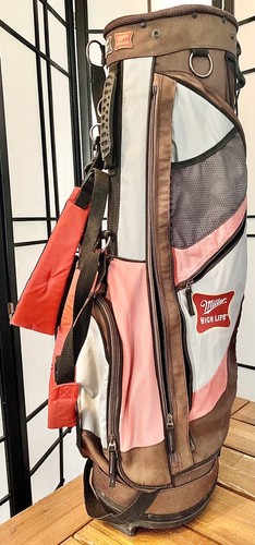 vintage miller highlife golf bag shoulder canvas - Picture 4 of 8