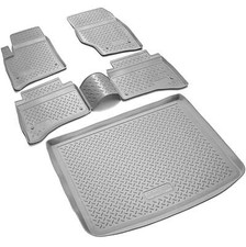 Fußmatten & Kofferraumwanne Set passend für Porsche Cayenne I 9PA | BJ 2002-2010