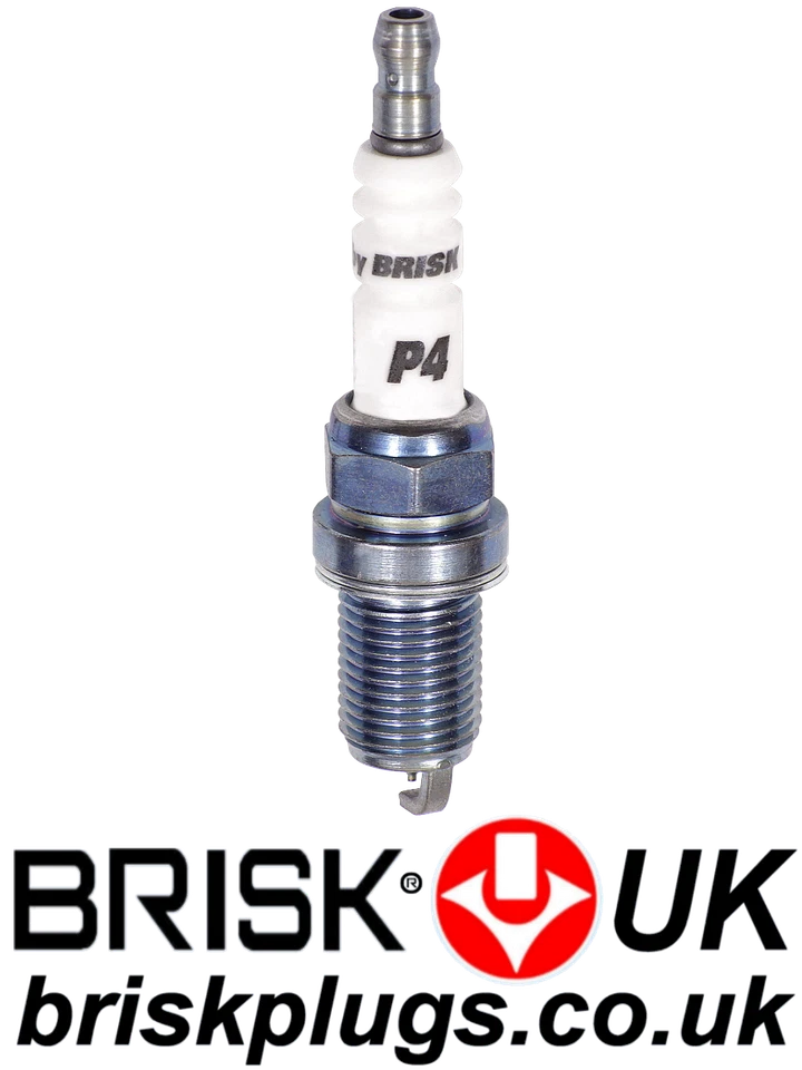 P4 Brisk Spark Plugs Iridium Yttrium Performance for Modern Engines - Image 2 of 3