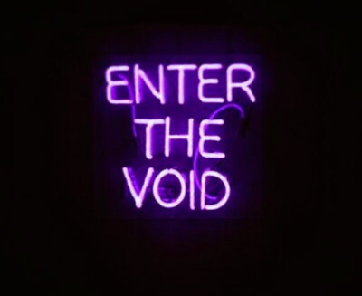 20''x16'' Enter The Void Purple Acrylic Neon Sign Lamp Light Artwork Display QL