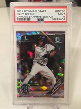 2019 Bowman Chrome Draft Sapphire Edition Riley Greene #BDC-50 PSA 9 MINT