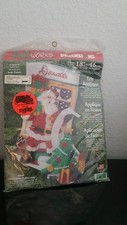 Dimensions Feltworks 18" Stocking - Santa Checking His List - Personalize Kit
