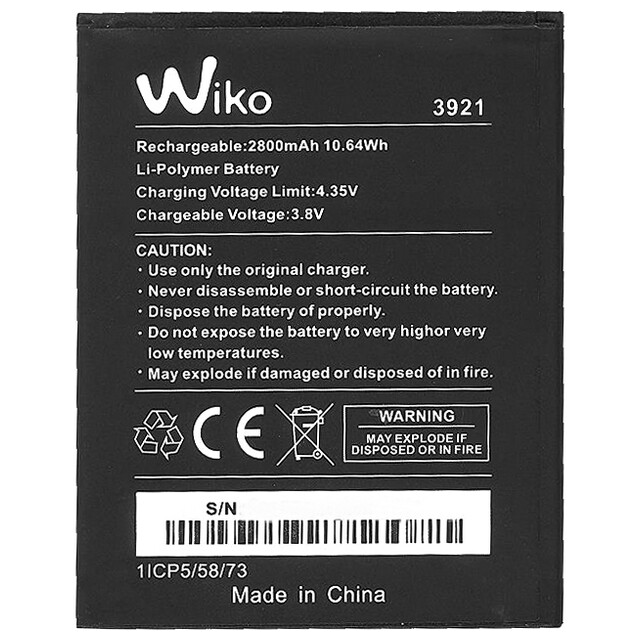 Batteria Sostitutiva Per Wiko Lenny 5 E Robby 2+ - 2800 MAh, Venditore Tedesco - 2
