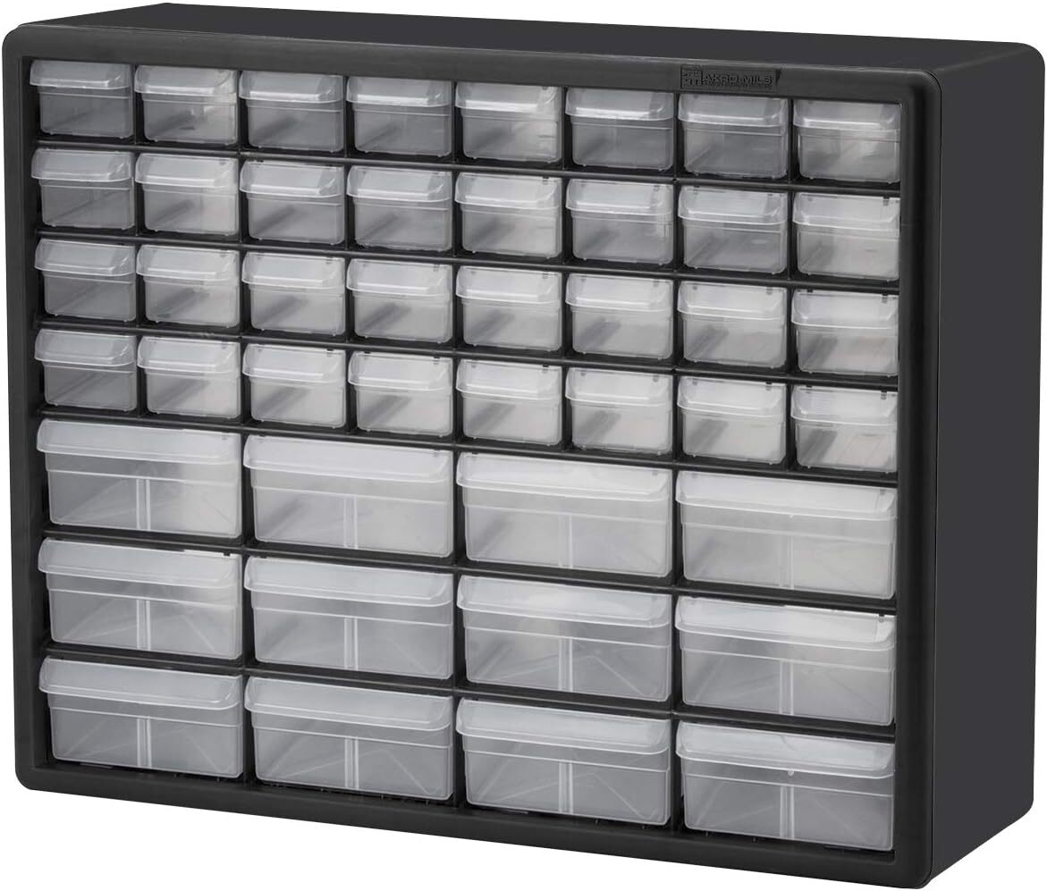 44-Drawer Plastic Storage Cabinet for Hardware & Crafts - 20