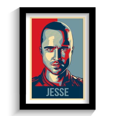 BREAKING BAD - JESSE PINKMAN - GERAHMTER WANDKUNSTDRUCK POSTER!