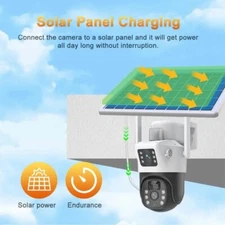 WIFI 4MP Wireless Solar Camera Home Outdoor Night Vision Security Surveillance