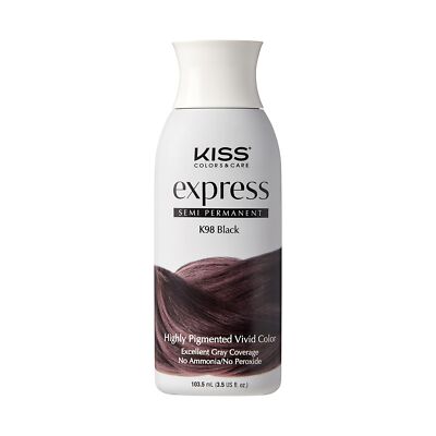 Express Semi-Permanent Hair Color 100mL (3.5 US fl.oz) (1 PACK, Black)