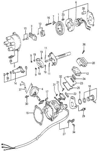 Conjunto de tapa de distribuidor para Honda (N/P 30102-PA1-732)