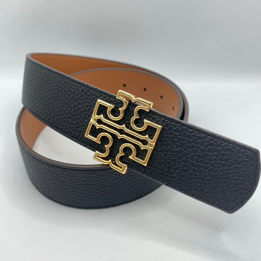 Tory Burch 黒 レザー ベルト Tory Burch 黒レザーベルト
