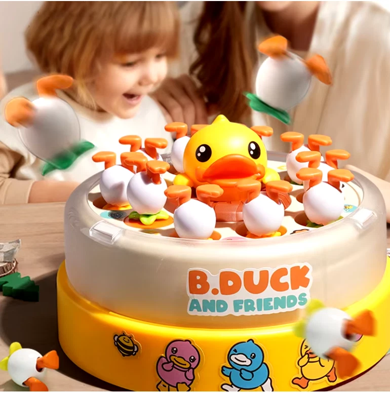 B.Duck Catch Duck Board Games Bounce Popping Up Catching Music Games For Kids 3+ - Image 3 of 4