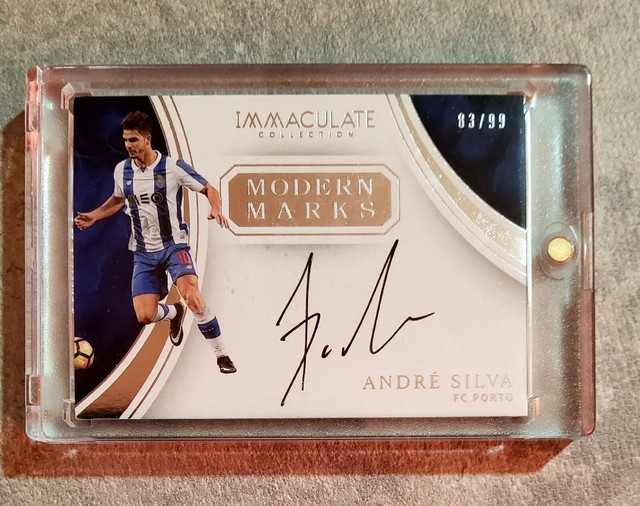 André Silva Auto On Card 2017 Panini IMMACULATE Modern Marks 83/99  #MM-ASV
