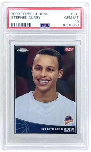 2009 Topps Chrome #101 Stephen Curry Rookie Card /999 PSA 10 GEM MINT