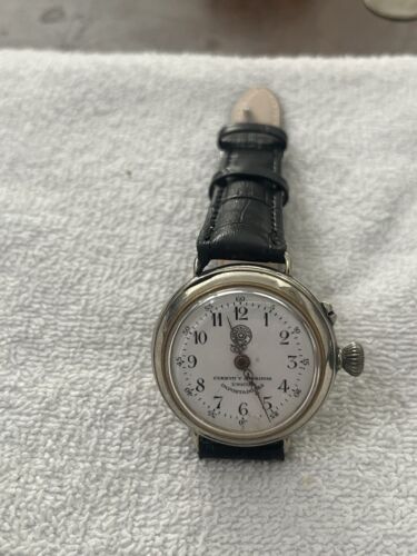 Roskopf Cuervo y Sobrinos wristwatch Mechanic Military