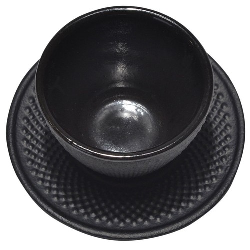 Iron Coaster Set Cast Tea Cups with Saucer and Saucers Office Travel
