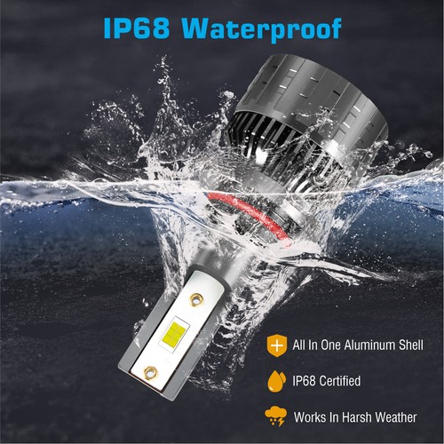 For Honda Civic Sedan 4-Door 2004-2015 6000K LED Headlight Bulb Hi/Lo Light L1QC - Imagen 7 de 8