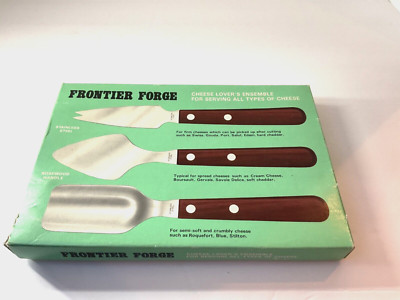 Frontier Forge Rosewood Handle Cheese Slicer Knife 3 Pc Japan Kitchen Utensils