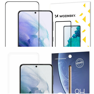 2 x Panzerfolie Hartglas 9H  Schutzglas f Samsung S22 S22+ m.-o. Rahmen S21 FE