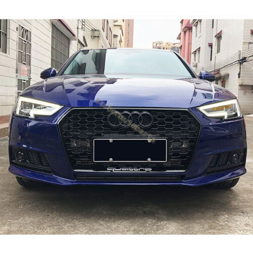 Cubierta de luz antiniebla negra A4 B9 parrilla inferior para Audi A4 B9 estándar 2016-18 ACC falso - Imagen 2 de 10