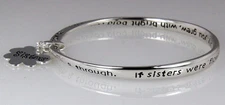 4031141 Sister Prayer Blessing Twisted Solid Bangle Stackable Religious Bible