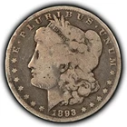 1893 $1 Morgan Silver Dollar - Authentic Key Date - SKU-B5888