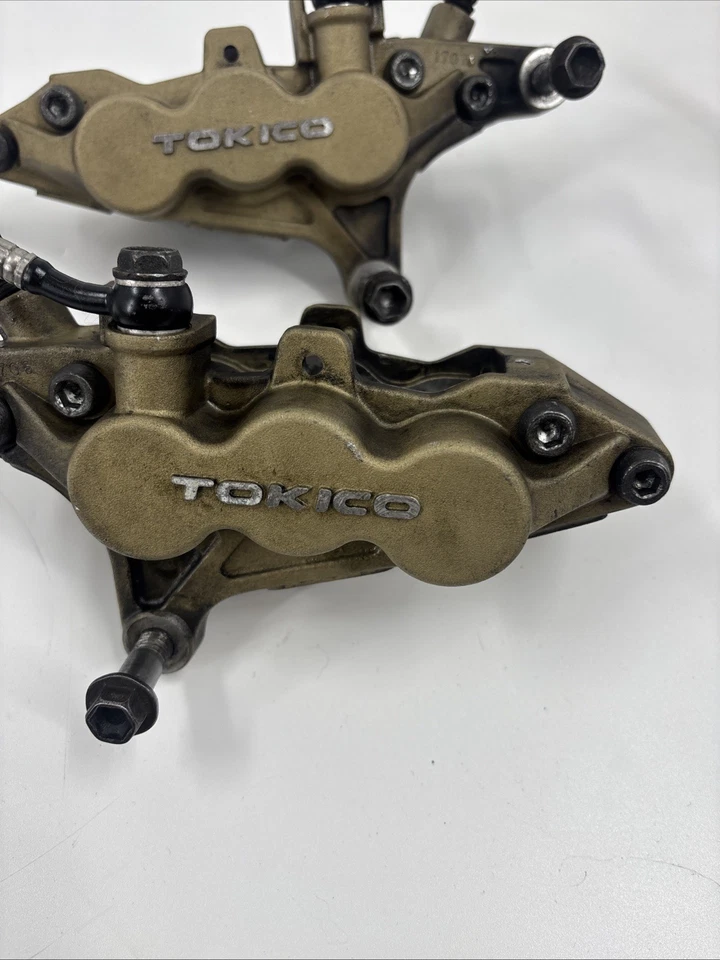 Pinzas Tokico Gold 6 Pot Suzuki Hayabusa 6 pistones Zx7r Zx9r 90 mm #D48 Foto 3 de 4
