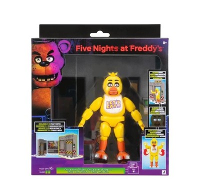 Five Nights at Freddys Classic Chica Office Collectible Toy Set In Hand NEW