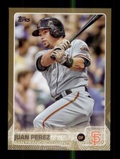 2015 TOPPS GOLD /2015 #475 JUAN PEREZ SAN FRANCISCO GIANTS