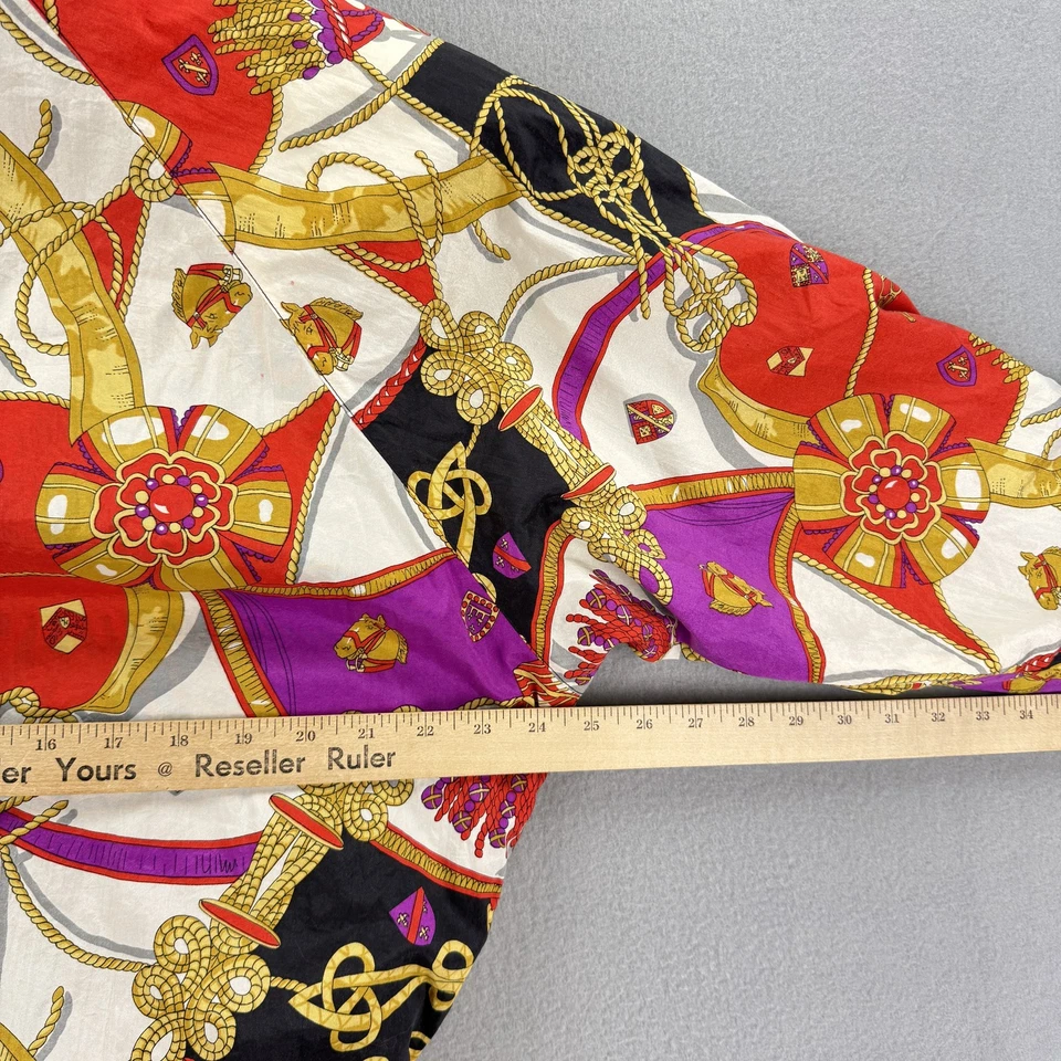 Chaqueta cortavientos vintage Head para mujer mediana reversible estampado audaz años 90 retro Foto 4 de 4