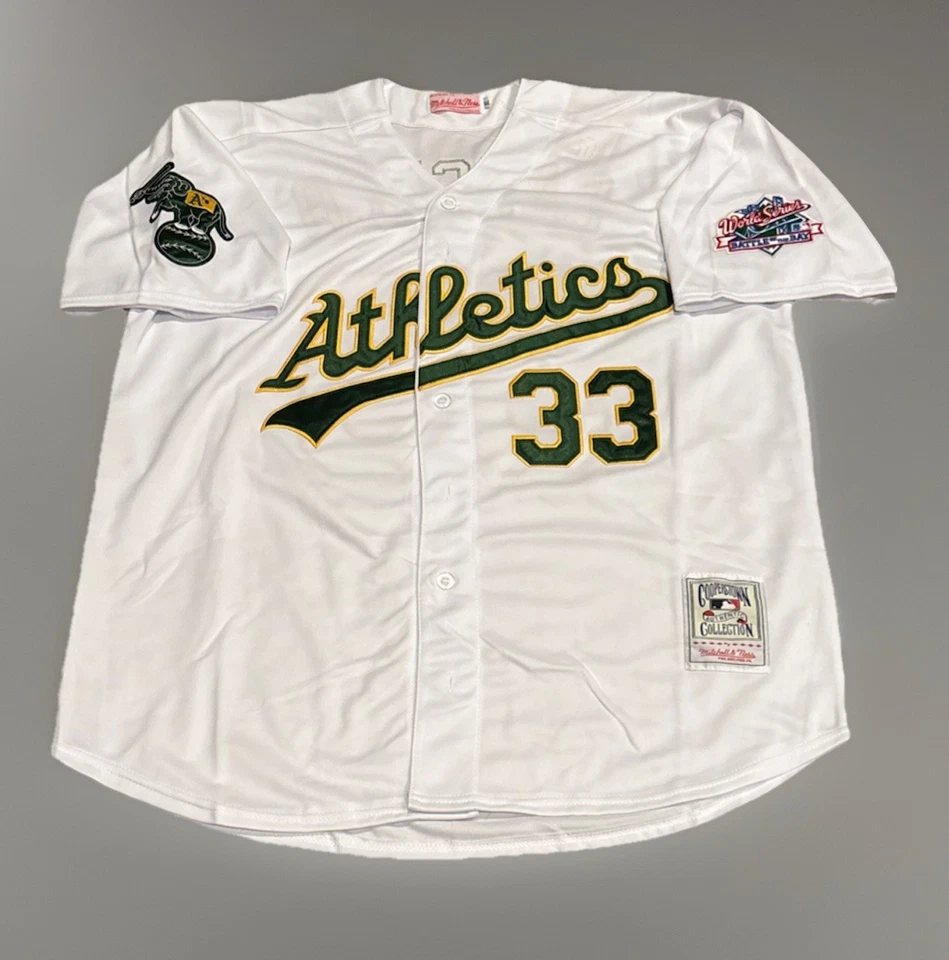 Camiseta deportiva Jose Canseco Oakland Athletics para hombre XL NUEVA CON ETIQUETAS 1989 Home blanca retro A’s Foto 2 de 4