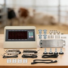 Livestock Scale Kit Cattle Hogs Sheep Goats Pigs Squeeze Chutes 10,000 lbs cap.