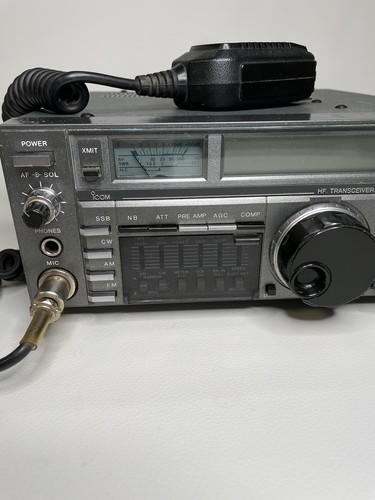 icom hf transceiver model IC-735 with Mic - Bild 6 von 16