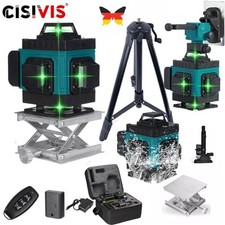 16 Line Laser Level +Level Stativ Wasserwaage 4D 360° Kreuzlinienlaser DE