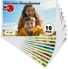 Magnetic Picture Frame, 10 Pcs Magnetic Picture Frames for Refrigerator 4x6, Mag