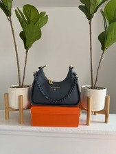 MICHAEL KORS Jet Set Pochette Grande Nuova con etichette Blu Denim