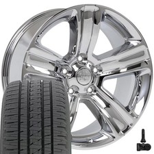 2453 Chrome 20x9 Rims Bridgestone Tires Tpms Set Fits Dodge Ram 2453 Chrome 20x9 Rims Bridgestone Tires Tpms Set Fits Dodge Ram