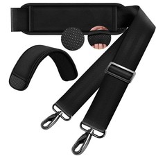 60 Inch Bag Shoulder Strap, Ultra-Thick Removable Padded with Metal Swivel Ho...