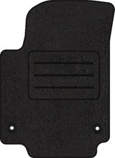 Fußmatten Velours Autoteppich passend für SKODA CITIGO fahrer schwarz