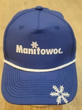 Manitowoc Refrigeration Blue Adjuatable Rope Cap Hat by Towsleys NWOT
