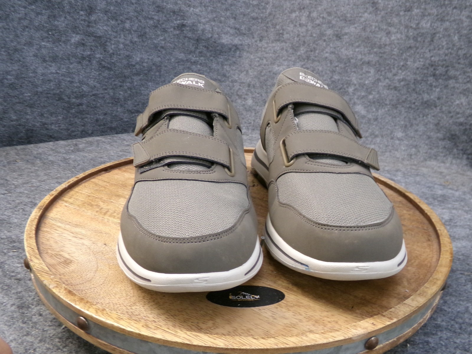 SAOLA Scarpe da ginnastica Skechers da uomo Go Walk 5 Wistful con doppio cinturino kaki taglia US 12 5 55515